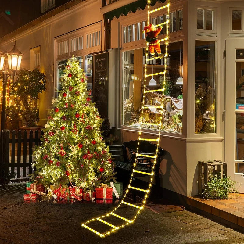 1/3M Santa Claus Climbing Ladder String Lights USB 8 Modes LED Lamp Christmas Decoration For Garden Cristmas Tree New Year Gift - YourGiftIdeasUK