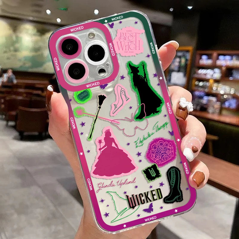 W-Wicked Part One Movie G-Glinda Phone Case For iPhone 16e 16 15 14 13 12 11 Mini Pro Max X XR XSMax 8 Plus Soft TPU Back Cover - YourGiftIdeasUK