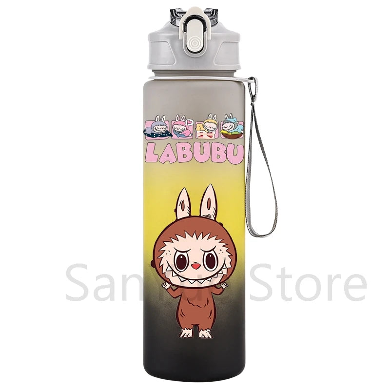 750Ml Cartoon Printed Large Capacity Water Bottle Teenger Student Drinking Portable Cartoon Outdoor Sport Water Cup Kid Gift
