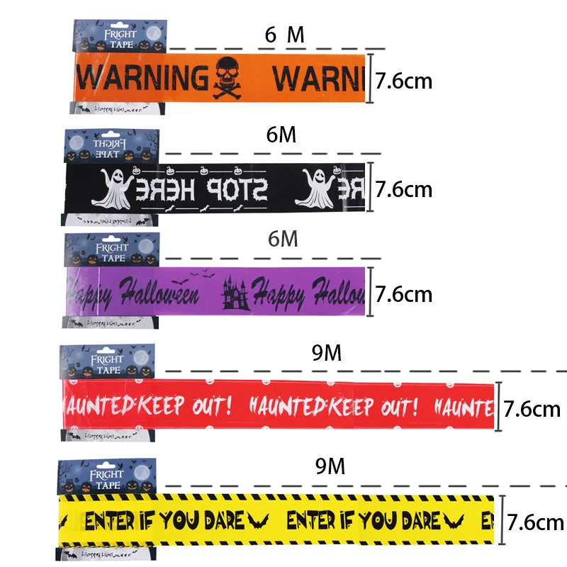 NEW 1PC Halloween Props Window Prop Warning line - YourGiftIdeasUK