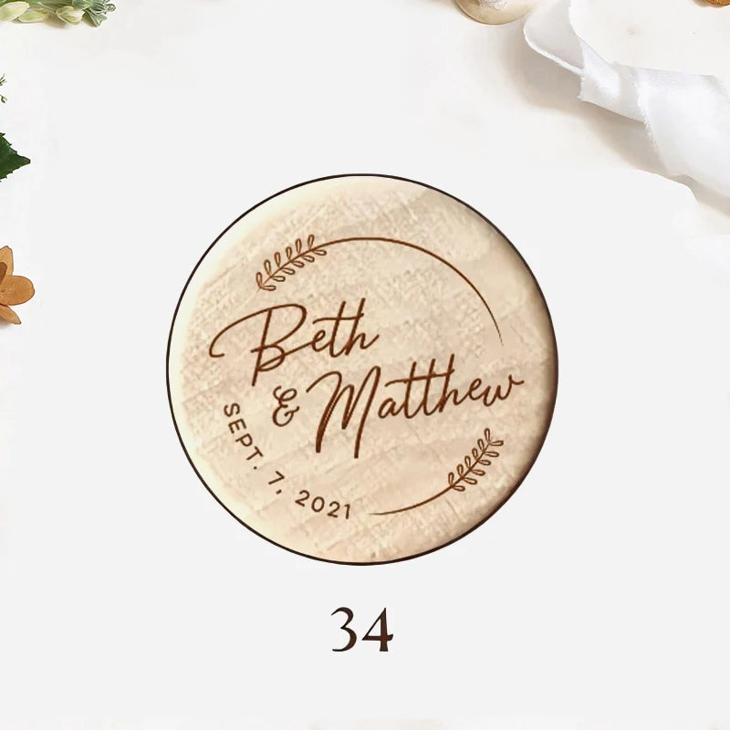 Custom 10pcs Wooden Wine Cork Stoppers with Thank You Card Wedding Party Baptism Ideas Personalized Gift for Guests in Bulk