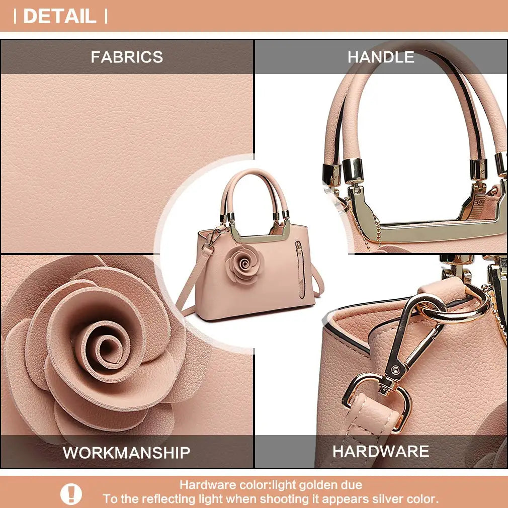 Miss Lulu Handbags for Women Ladies Shoulder Bags Fashion PU Leather Crossbody Top Handle Bag