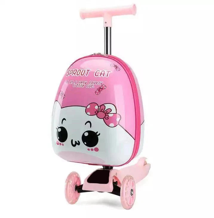 Kids Scooter Suitcase on Wheels - YourGiftIdeasUK