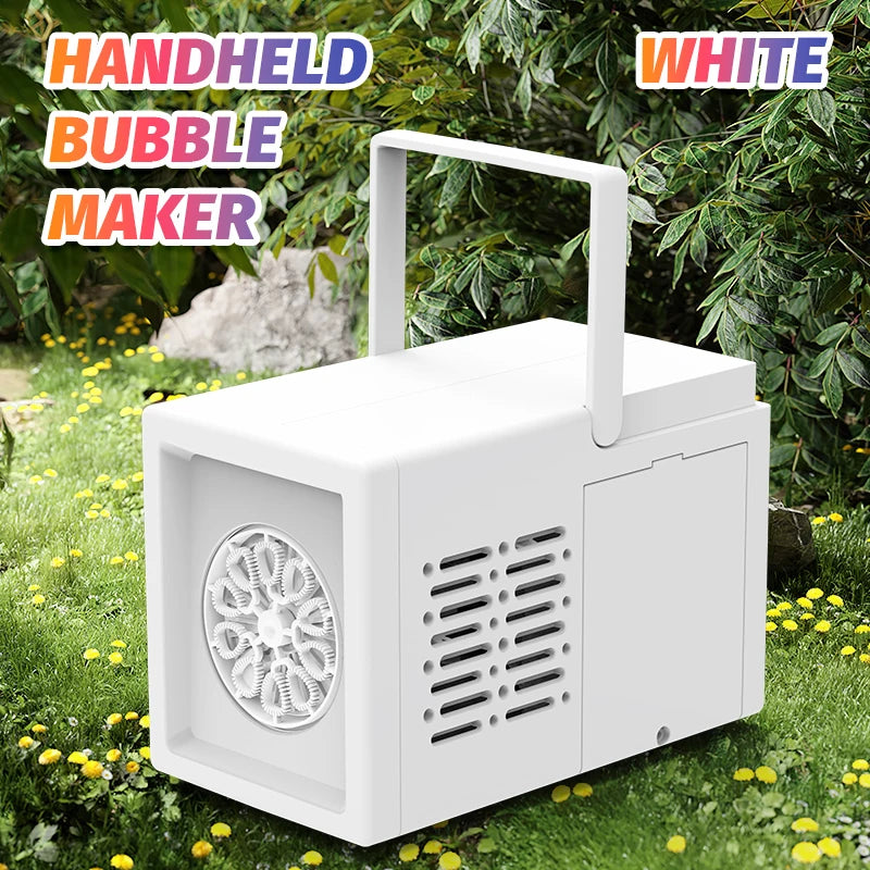 10 hole fully automatic bubble blowing handheld electric bubble machine - YourGiftIdeasUK
