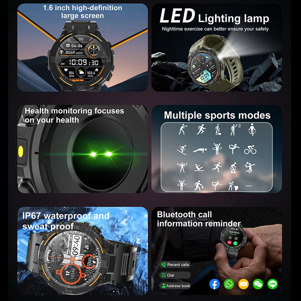 Smartwatch Military Men - YourGiftIdeasUK