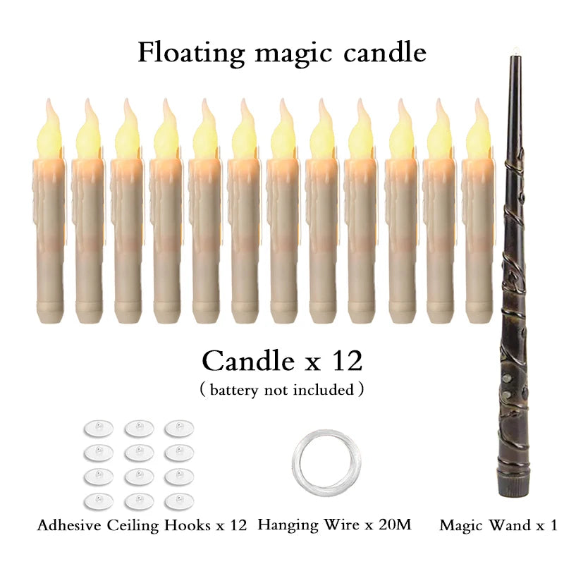 Halloween LED Floating Candles Magic Wand - YourGiftIdeasUK