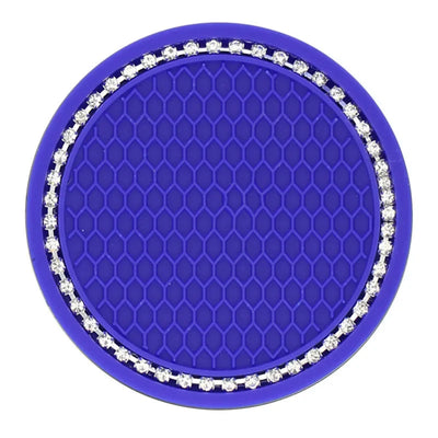 Car Cup Coasters for Cup Holder Universal Bling Diamond Water Bottle Holder Mat Anti Slip Insert Pad Auto Interior Accessories