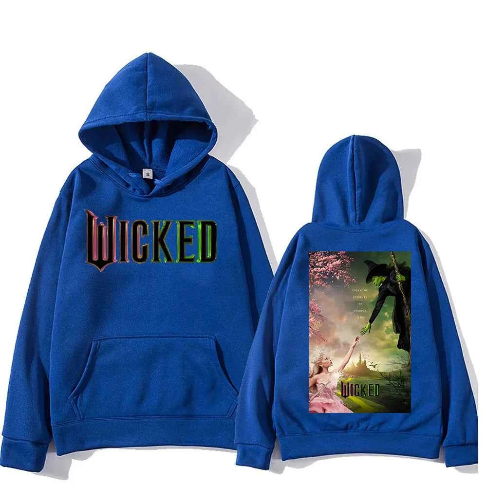 Men Women Sudaderas Wicked Fantasy Movie Graphic Print Sweatshirts Autumn Winter Large Pullovers Windproof Unisex Casual Hoodies