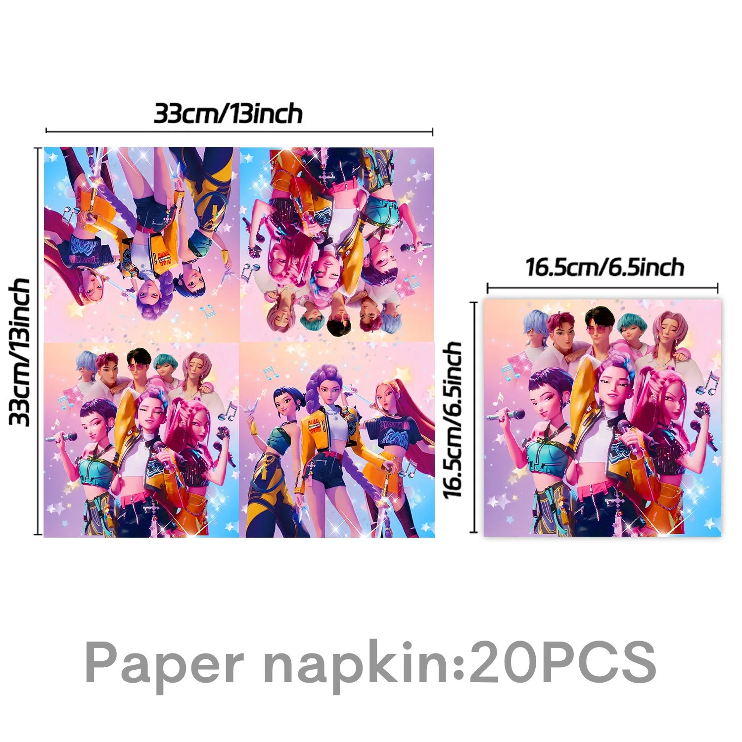 Birthday Decorations k pop demon hunters Birthday Table cloth Birthday Cup Plate Baby Shower Party Favors Kids Kpop Demon Hunter - YourGiftIdeasUK