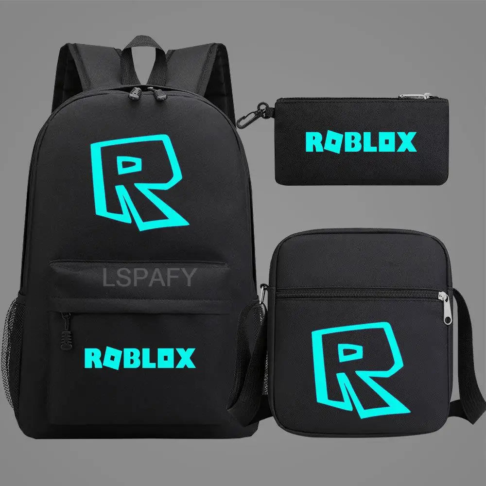 Luminous Cartoon Backpack Set for Kids & Adults