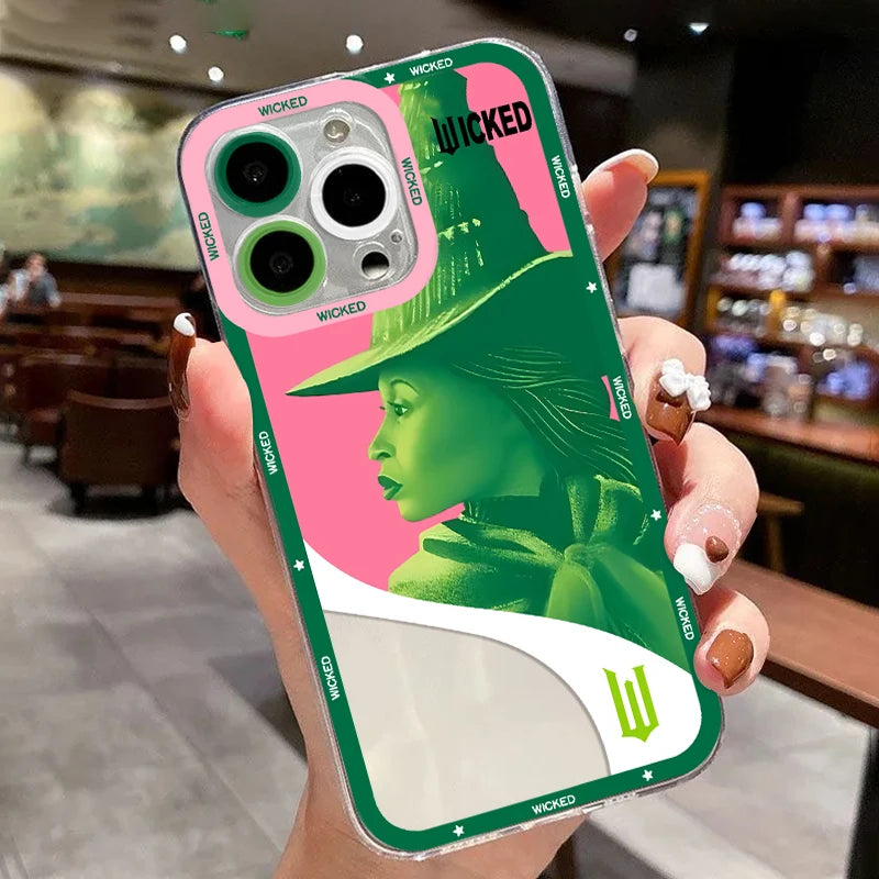 W-Wicked Part One Movie G-Glinda Phone Case For iPhone 16e 16 15 14 13 12 11 Mini Pro Max X XR XSMax 8 Plus Soft TPU Back Cover - YourGiftIdeasUK