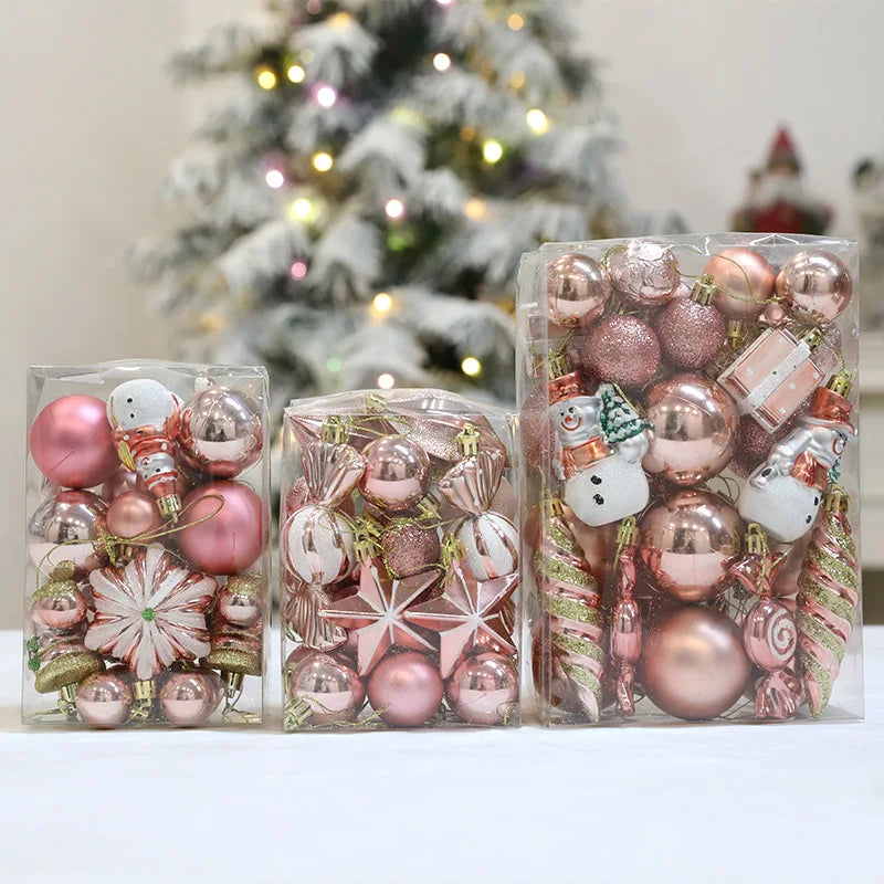 20/29pcs Christmas Ball Decoration Hanging Christmas Tree Pendant Ornaments For Home Gifts Accessories