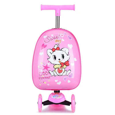 Kids Scooter Suitcase on Wheels - YourGiftIdeasUK