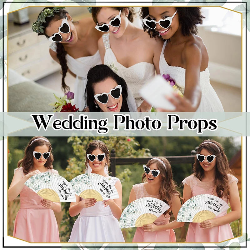 12-100 Pairs Wedding Bodas Heart Sunglasses Bachelorette Bachelor Hen Party Glasses Team Bride Bridesmaids Groomsmen Gifts