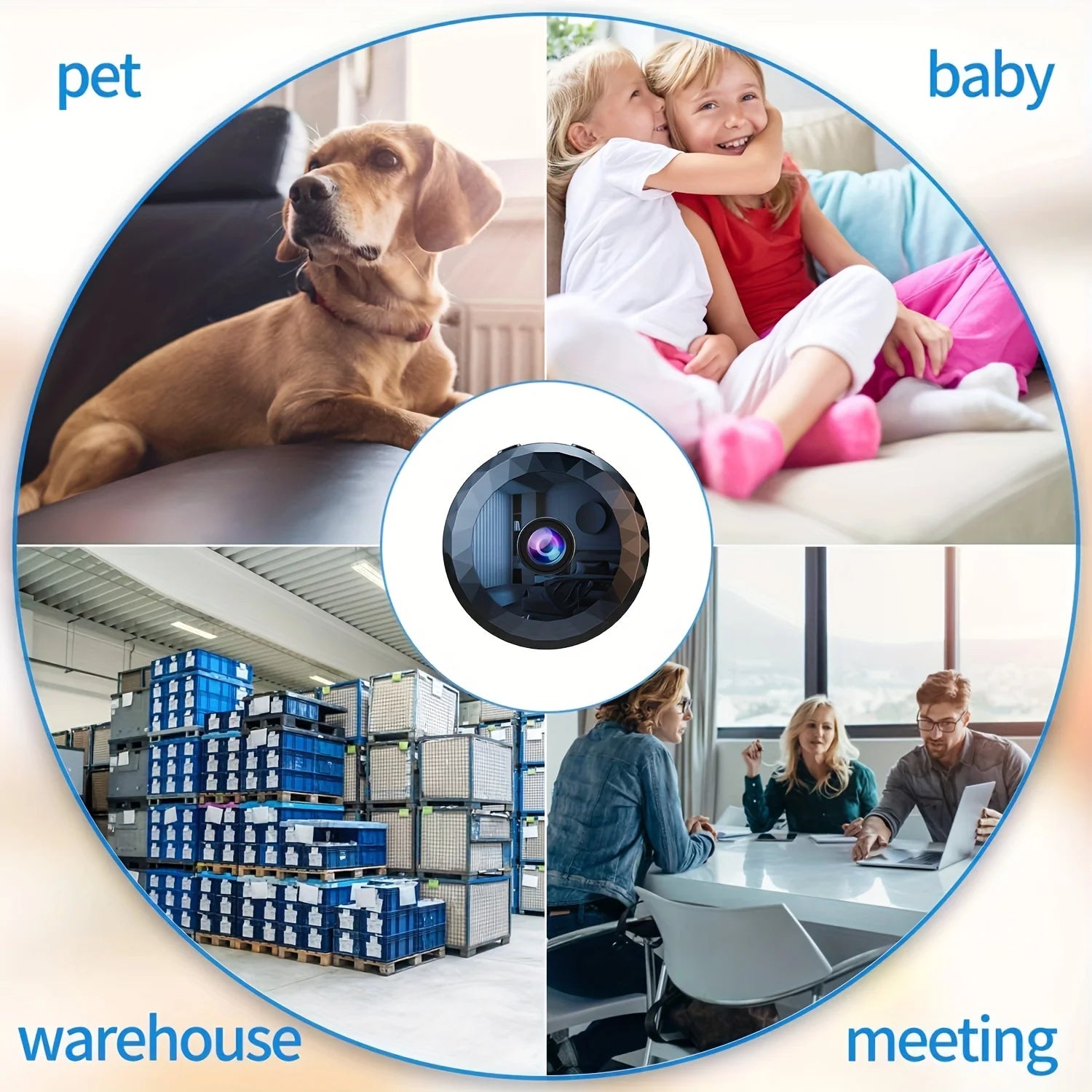 Wireless Mini WiFi Security Camera with Night Vision Motion Detection Rechargeable Battery Easy to Mount & App-Controlled - YourGiftIdeasUK