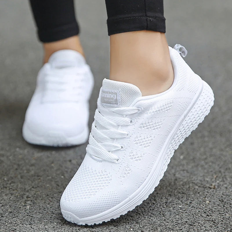 Women's Sneaker 2025 New Fashion Platform Women's Shoes Trainers Casual Sneaker Woman Lace Up Female Sneakers Tenis Feminino