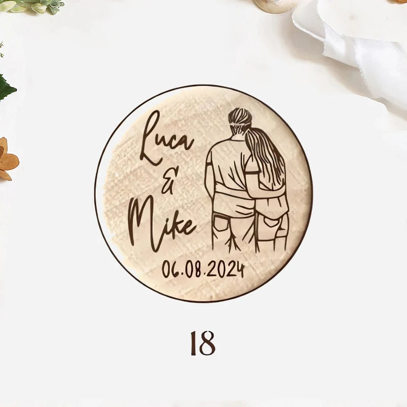 Custom 10pcs Wooden Wine Cork Stoppers with Thank You Card Wedding Party Baptism Ideas Personalized Gift for Guests in Bulk