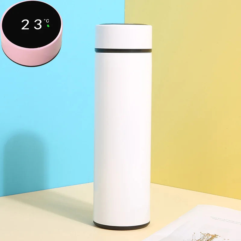 500ML Intelligent Insulation Cup Digital Display Temperature Cup 304 Stainless Steel Straight Cup Coffee Mug Thermal Tumbler - Your Gift Ideas