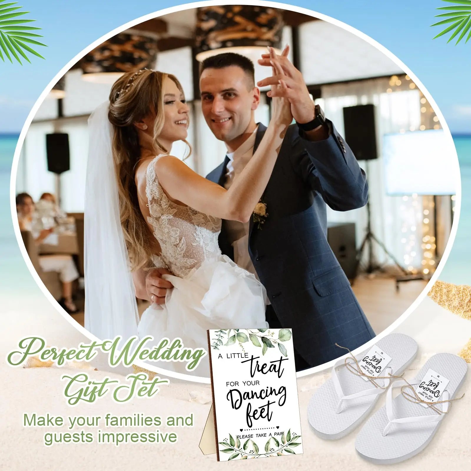 6-24 Pairs Flip Flops Bulk Wedding Favors Gifts for Guests Beach Sandals Bachelorette Hen Party Slippers Bridesmaid Team Bride