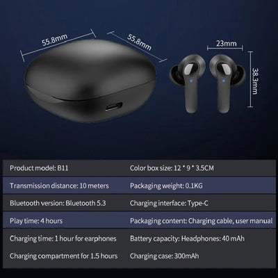 New Translation Headphones 144 Translanguages instant Translate Smart Voice Translator B11Wireless Bluetooth Translator Earphone