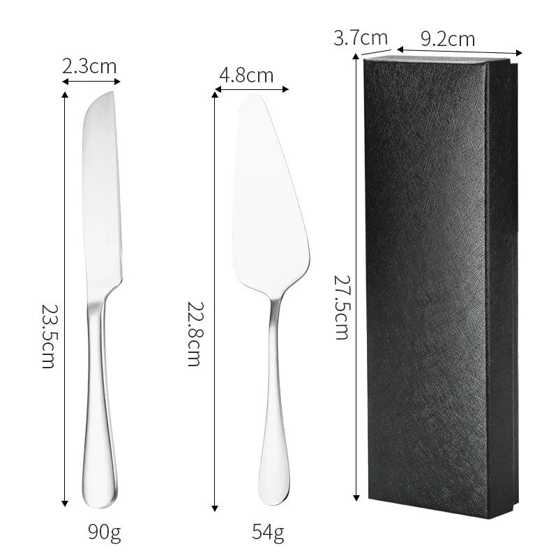 1Set Personalised Cake Knife Shovel Custom Wedding Gift Gold/Silver Cutting Server Set Engraved Birthday Party Cake Dinner Decor - YourGiftIdeasUK