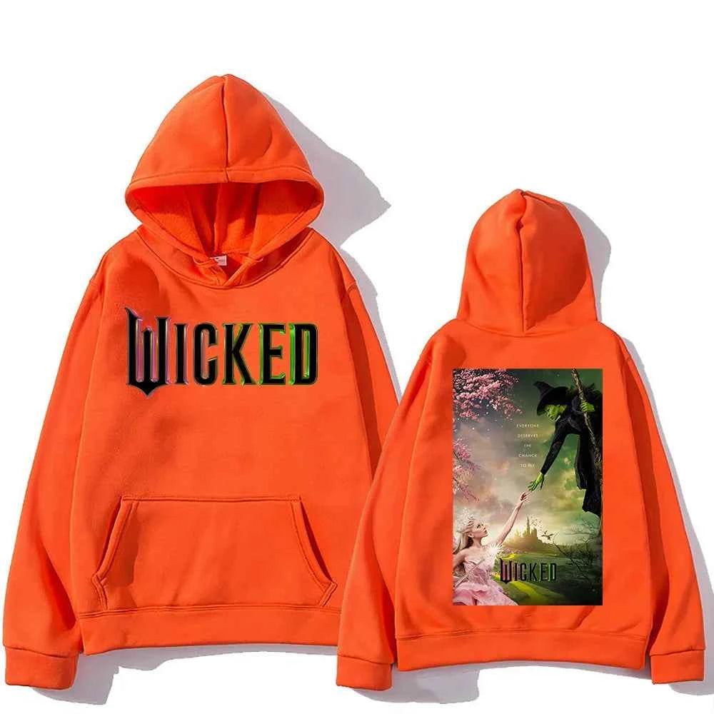 Men Women Sudaderas Wicked Fantasy Movie Graphic Print Sweatshirts Autumn Winter Large Pullovers Windproof Unisex Casual Hoodies