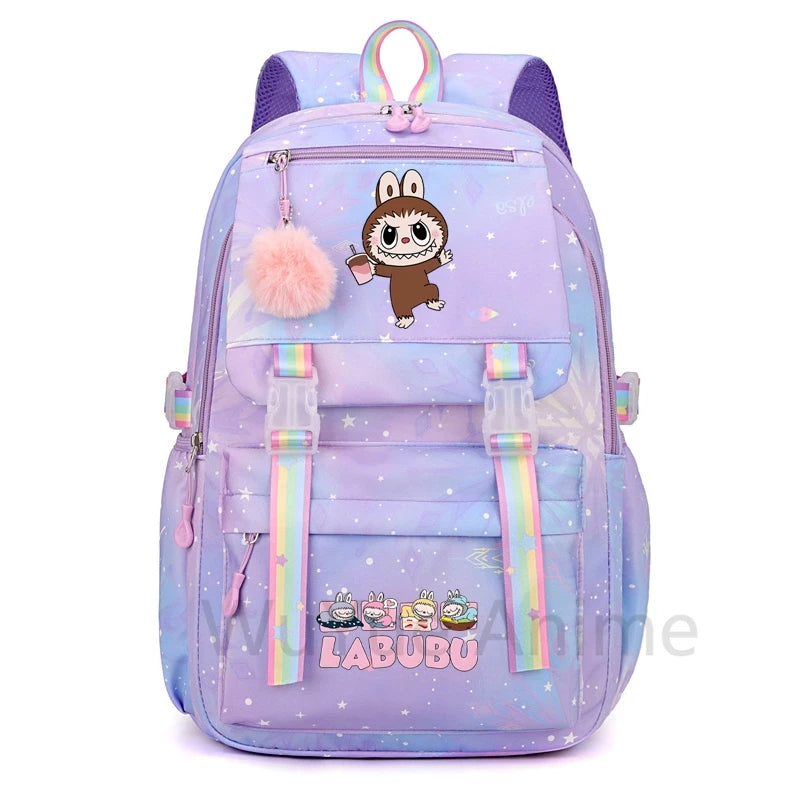 Anime Cute Printed Backpack Teenger Student Kid Girl Boy Schoolbag Bookbag Women Large Capacity Waterproof Schoolbag Travel Bag