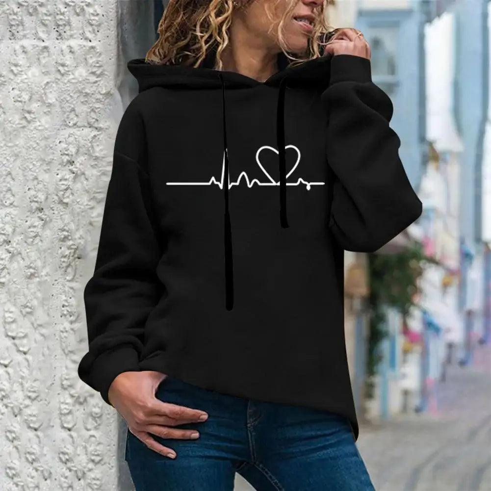 Winter Hoodie Drawstring Sweatshirt Keep Warm Plush Women Winter Hoodie Women Winter Hoodie Female Clothes - Your Gift Ideas