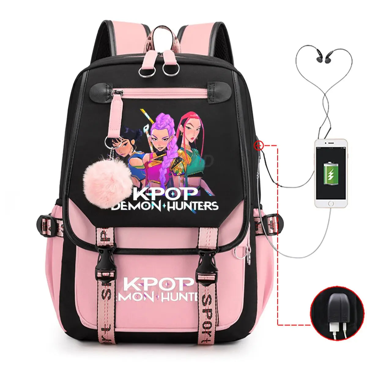 KPop Demon Hunters School Bags for Student Teens Girls Girls Backpack Women Laptop Backpack Outdoor Travel Bagpacks High Quality