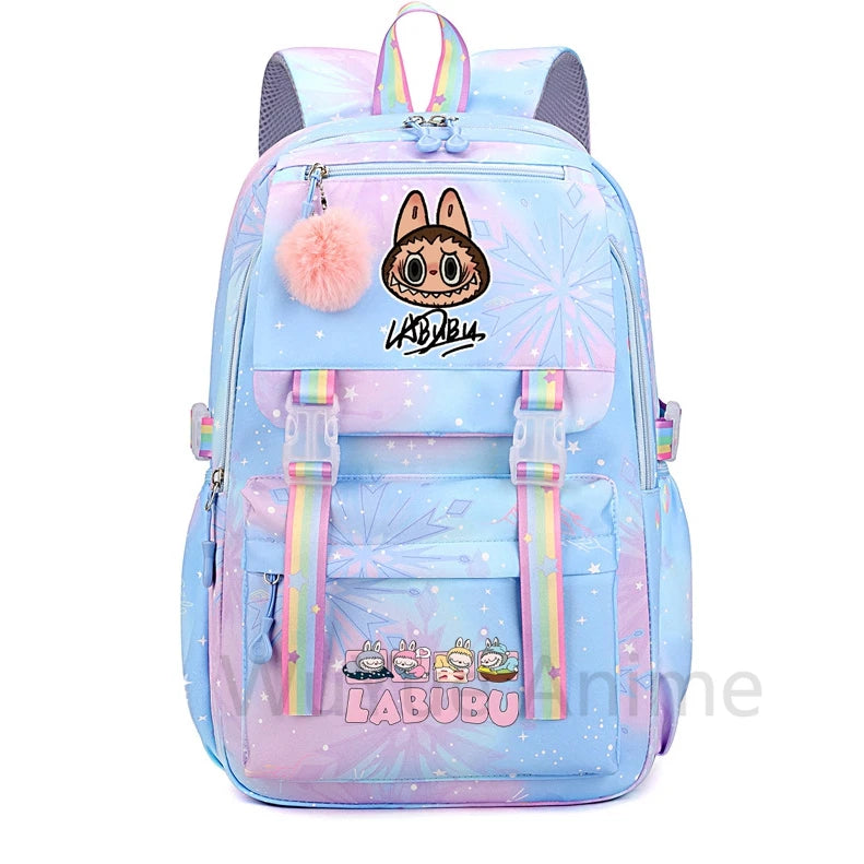 Anime Cute Printed Backpack Teenger Student Kid Girl Boy Schoolbag Bookbag Women Large Capacity Waterproof Schoolbag Travel Bag