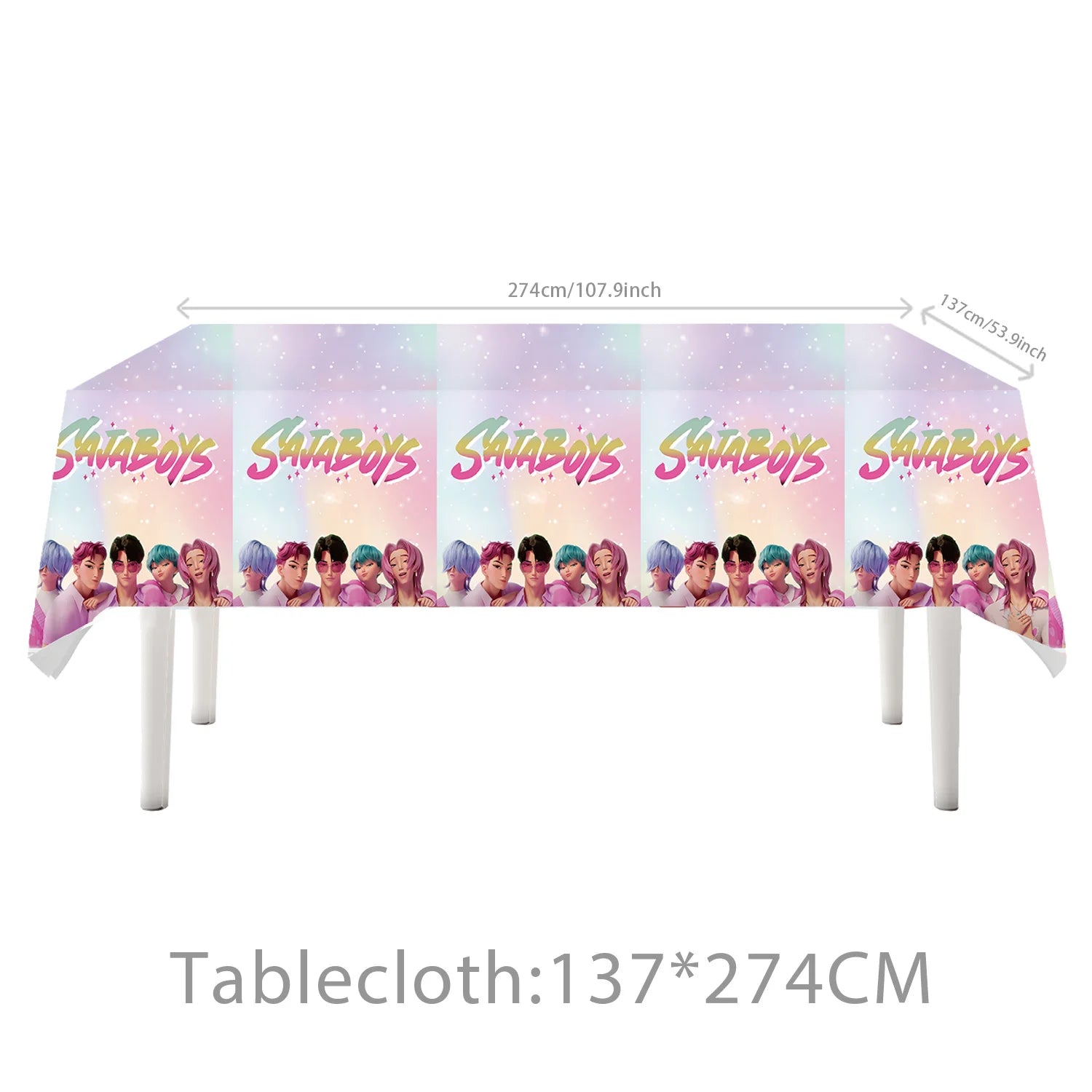 Birthday Decorations k pop demon hunters Birthday Table cloth Birthday Cup Plate Baby Shower Party Favors Kids Kpop Demon Hunter - YourGiftIdeasUK