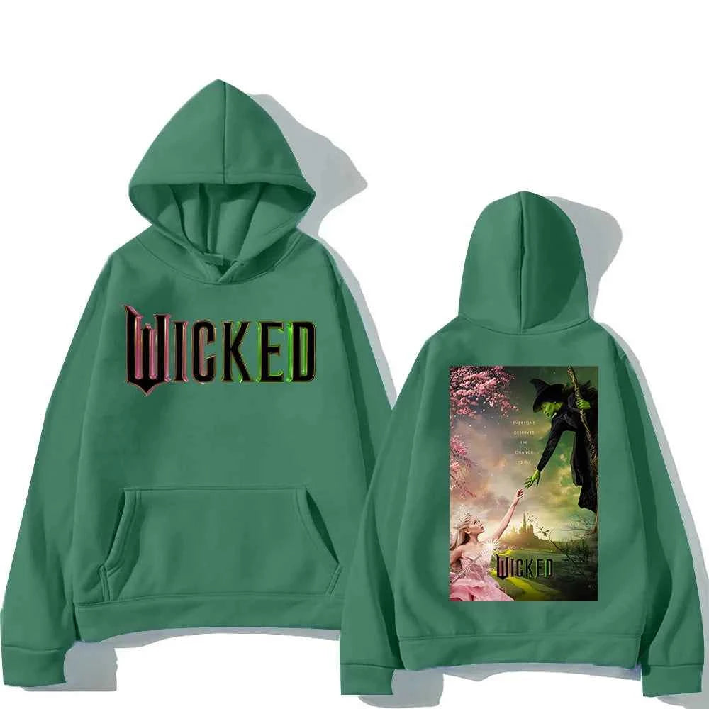 Men Women Sudaderas Wicked Fantasy Movie Graphic Print Sweatshirts Autumn Winter Large Pullovers Windproof Unisex Casual Hoodies