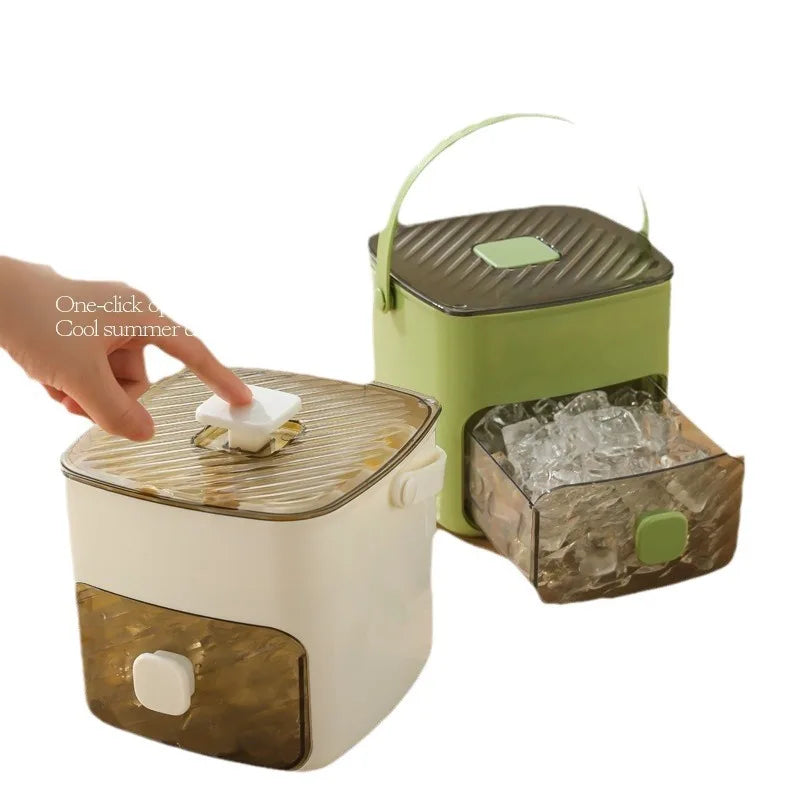 Pressed Ice Cube Mold Ice Tray with Lid for Home Refrigerator Homemade Ice Cube Storage Box - Your Gift Ideas