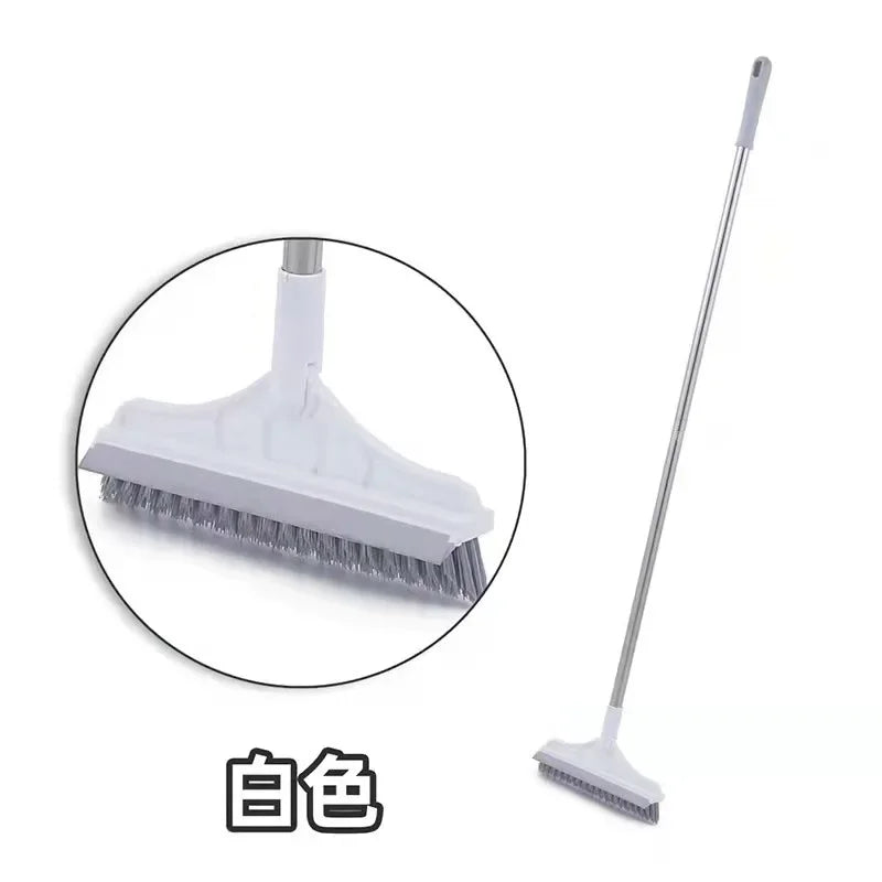 Household Cleaning Brush Floor Scrub Bathroom Cleaning Tools Silicone Scraper Toilet Brush Rotary Brush for Cleaning Tile Tools