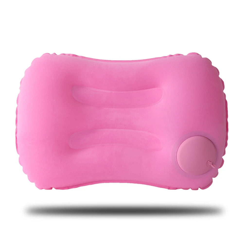 Camping Inflatable Pillow Outdoor Portable Pillow Pool Pillow LIghtweight Soft Car Pillow for Neck and Lumbar Support