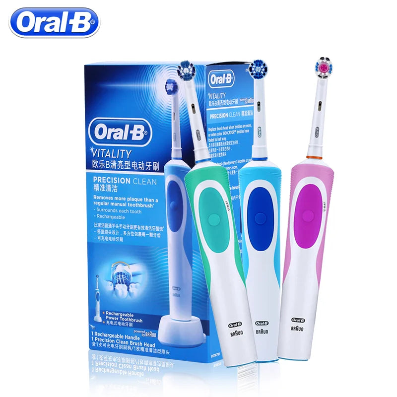Oral B Electric Toothbrush Adult Rotation Clean Teeth Charging Tooth Brush 3D Whiten Teeth Oral Care Brush With Gift Brush Heads - Your Gift Ideas