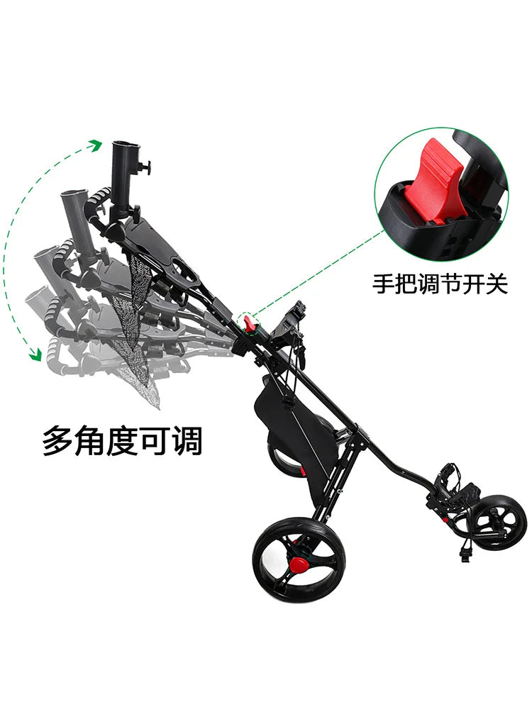 Electric Push Golf Trolley Golf Buggy Golf Cart With Lithium Battery Lead Acid Battery 12V - YourGiftIdeasUK