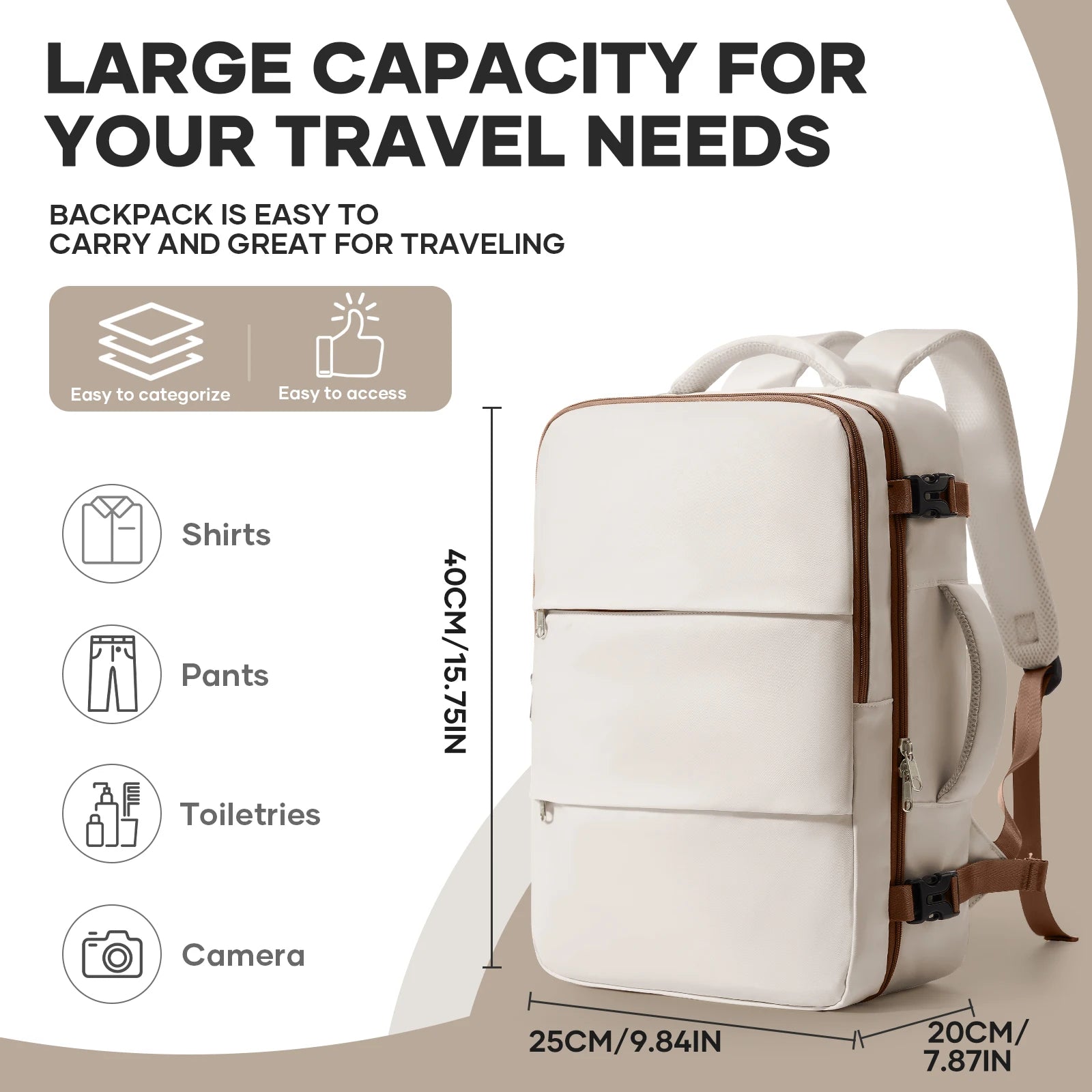 Notebook Backpack Travel 40x20x25 Ryanair Laptop Bag Men Women Business Waterproof Cabin Bag Carry ons Backpack School Bag