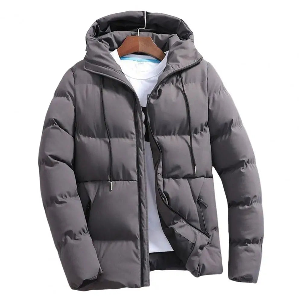 Men's Coats Winter Casual Solid Hooded Coat Men Long Sleeve Windbreak Lightweight Padded Jackets Streetwear Jacket - Your Gift Ideas