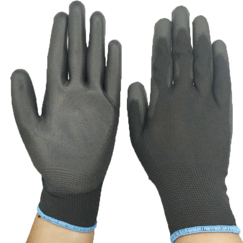 Nitrile safety coated work gloves PU and palm coated gloves safety gloves are suitable for construction and maintenance vehicles