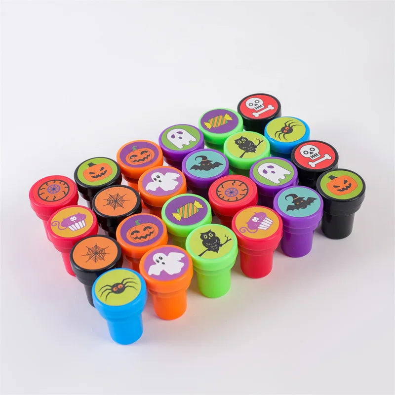 12-24pcs Creative Cartoon Pumpkin Bat Seal Halloween - YourGiftIdeasUK