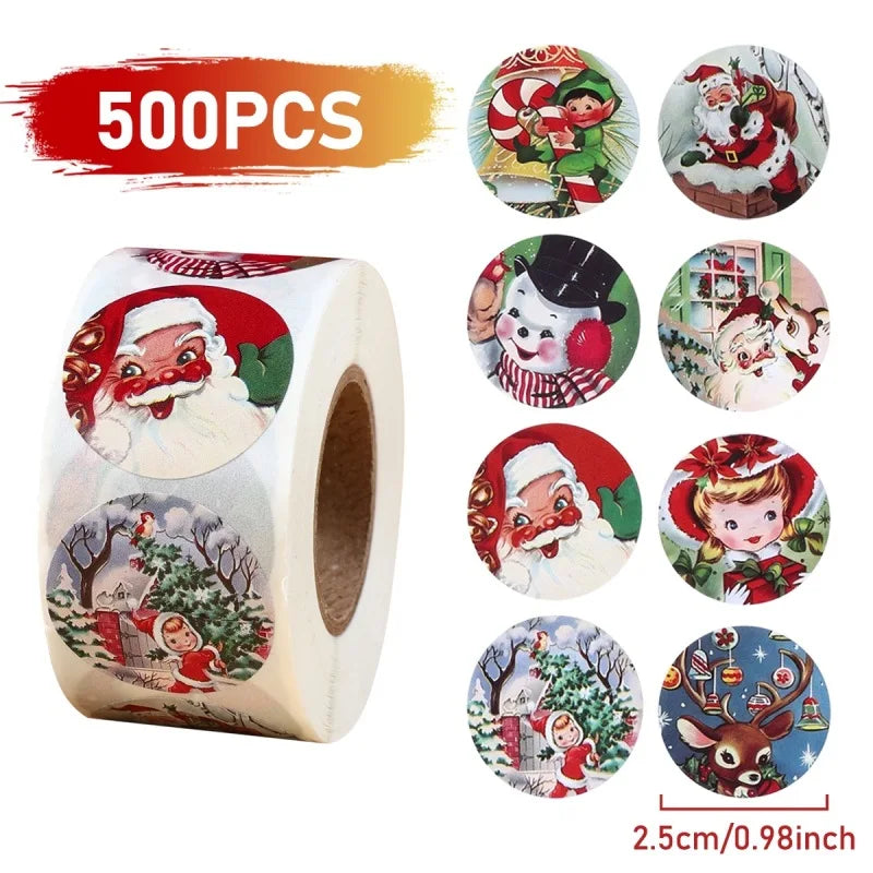 Merry Christmas Stickers Christmas Decoration 2025 Cartoon Snowman Santa Xmas Tree Claus Window Glass Door Wall Stickers Gifts - YourGiftIdeasUK