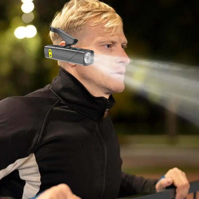 Head Lamps For Camping LED Headlamp Removable Ear Hook Headlight Rechargeable Head Lights Waterproof High Lumen With 5 Modes