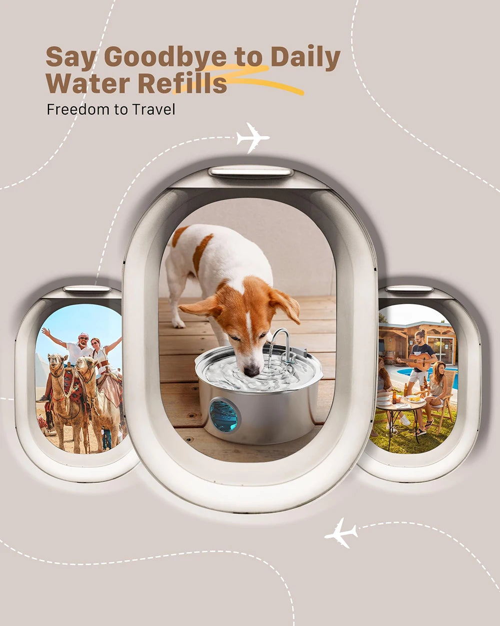 AquaPaws 7L Silent Pet Water Fountain