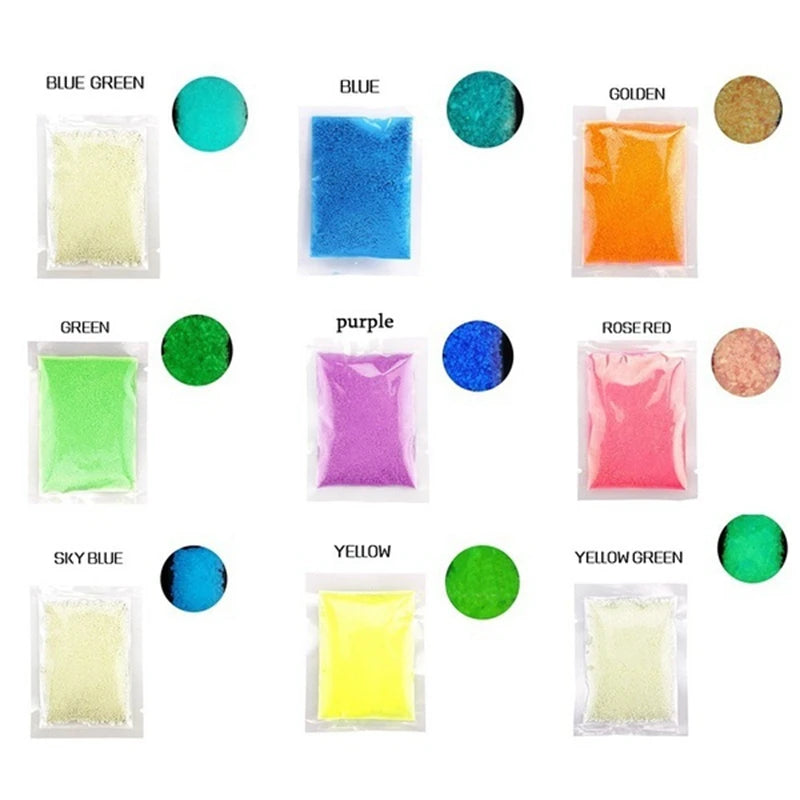 10g Glow In The Dark DIY Luminous Party Super Luminous Particle Pigment - YourGiftIdeasUK
