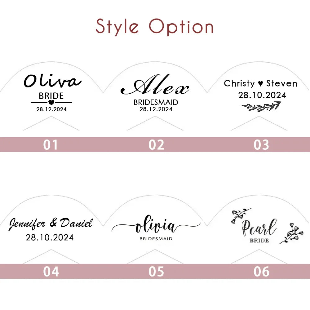 Custom Bridal Hanger Set - Personalized Wedding Gift