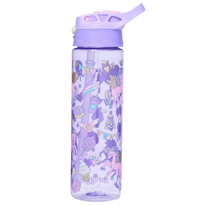Smiggle Aussie Straw Bottle - Large Capacity