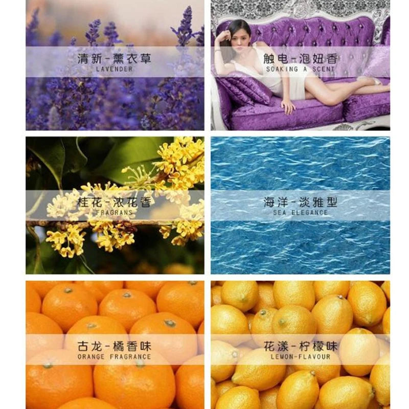 Car aromatherapy stick refill bar PE fragrance replacement core Air outlet solid balm cotton perfume Accessories Lemon Lavender - YourGiftIdeasUK
