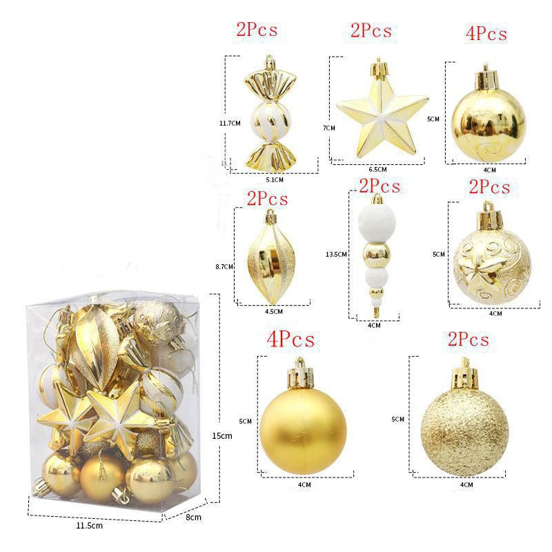 20/29pcs Christmas Ball Decoration Hanging Christmas Tree Pendant Ornaments For Home Gifts Accessories