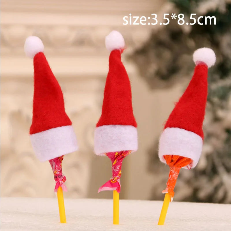 2025 Christmas Cutlery Holder Santa Claus Snowman Tableware Decoration Home Party Supplies Christmas Hat Deco Gift Bags Ornament - YourGiftIdeasUK